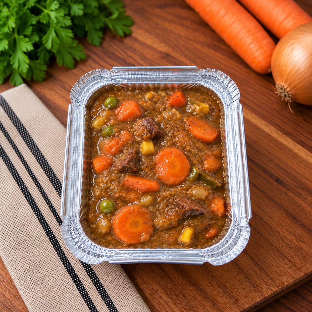 Vriespot Frozen Meals Saucy Beef Veg Stew (400 gram) homemade frozen meal