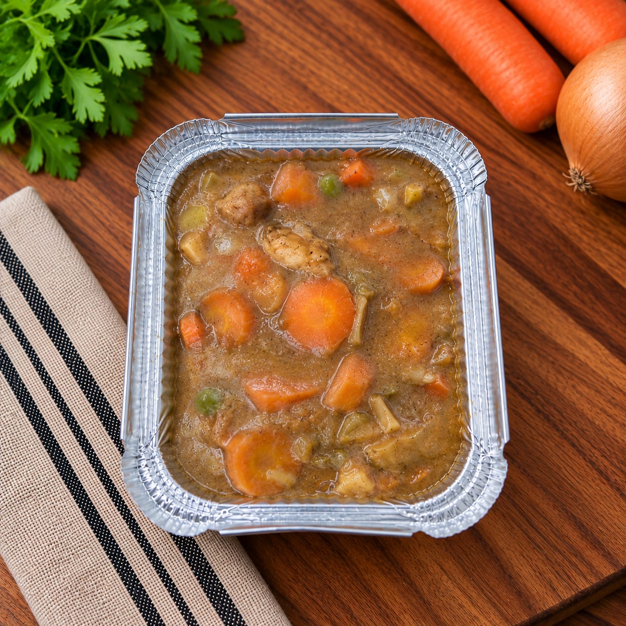 Vriespot Frozen Meals Saucy Chicken Veg Stew (400 gram) homemade frozen meal