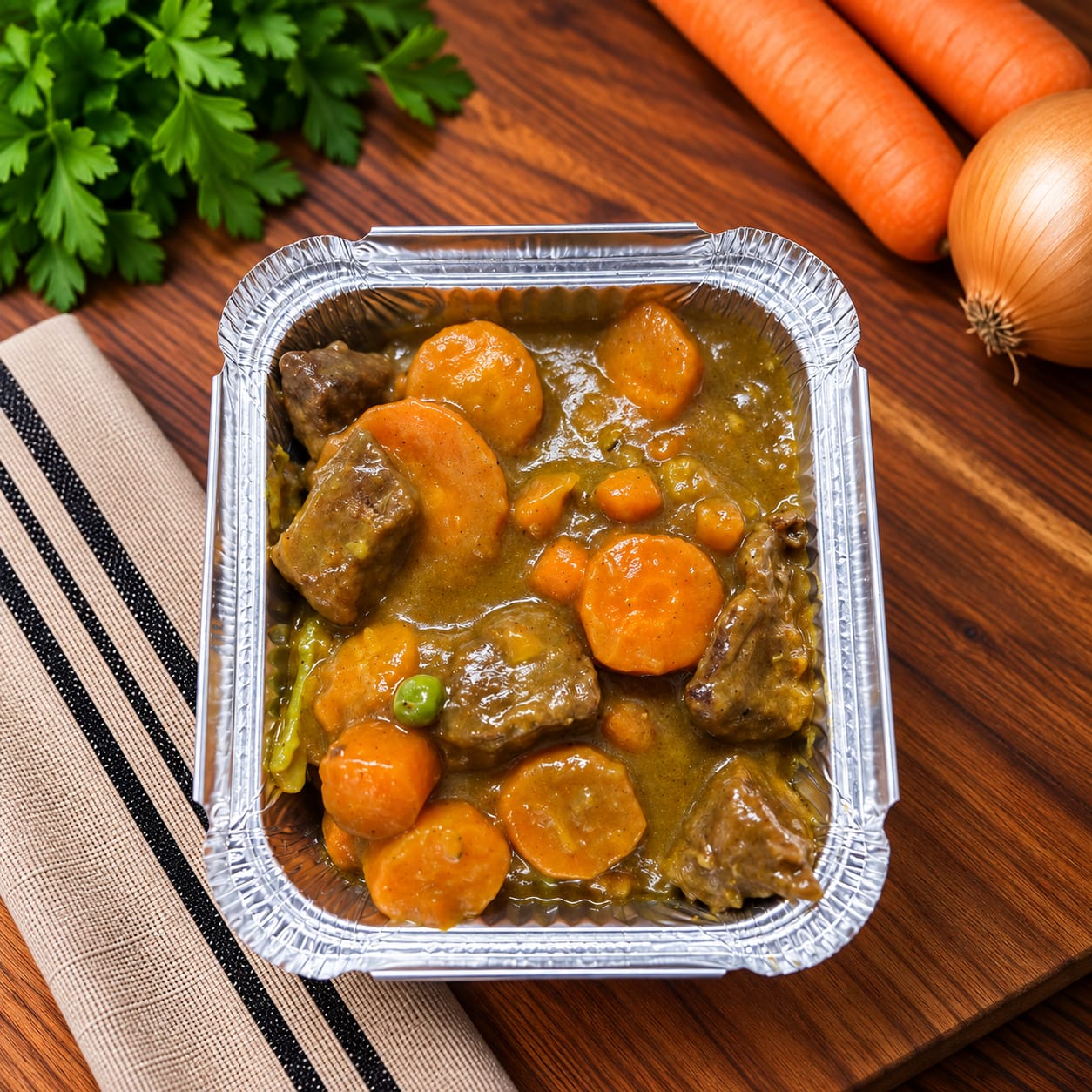 Vriespot Frozen Meals Beef Curry Veg & Rice (400gram) homemade frozen meal