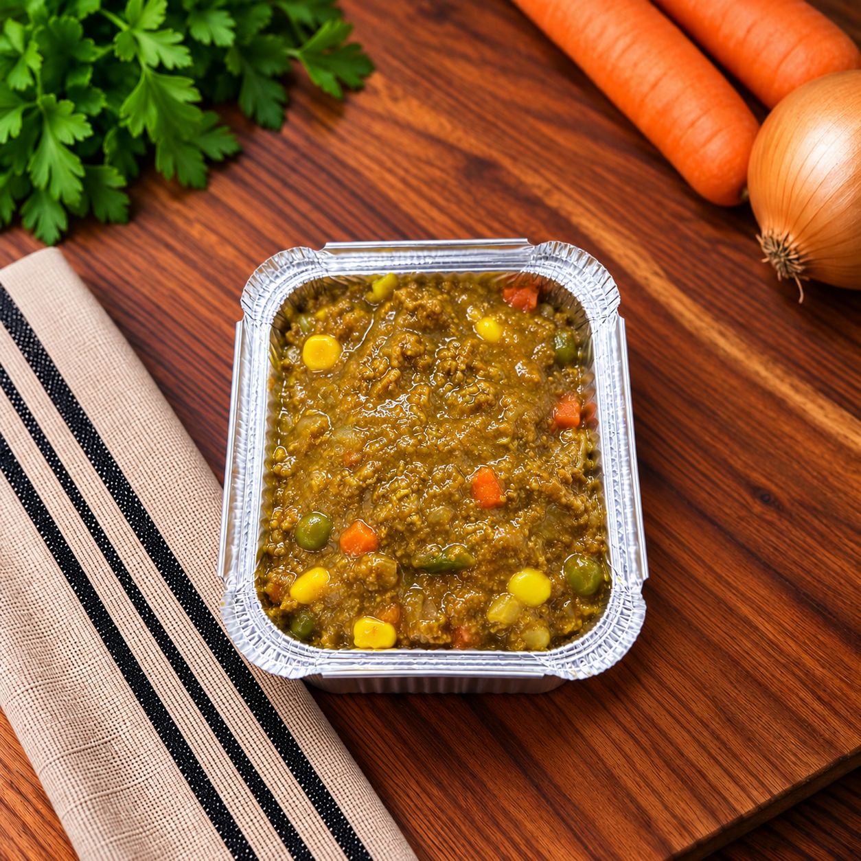 Vriespot Frozen Meals Mince Curry & Rice (400gram) homemade frozen meal